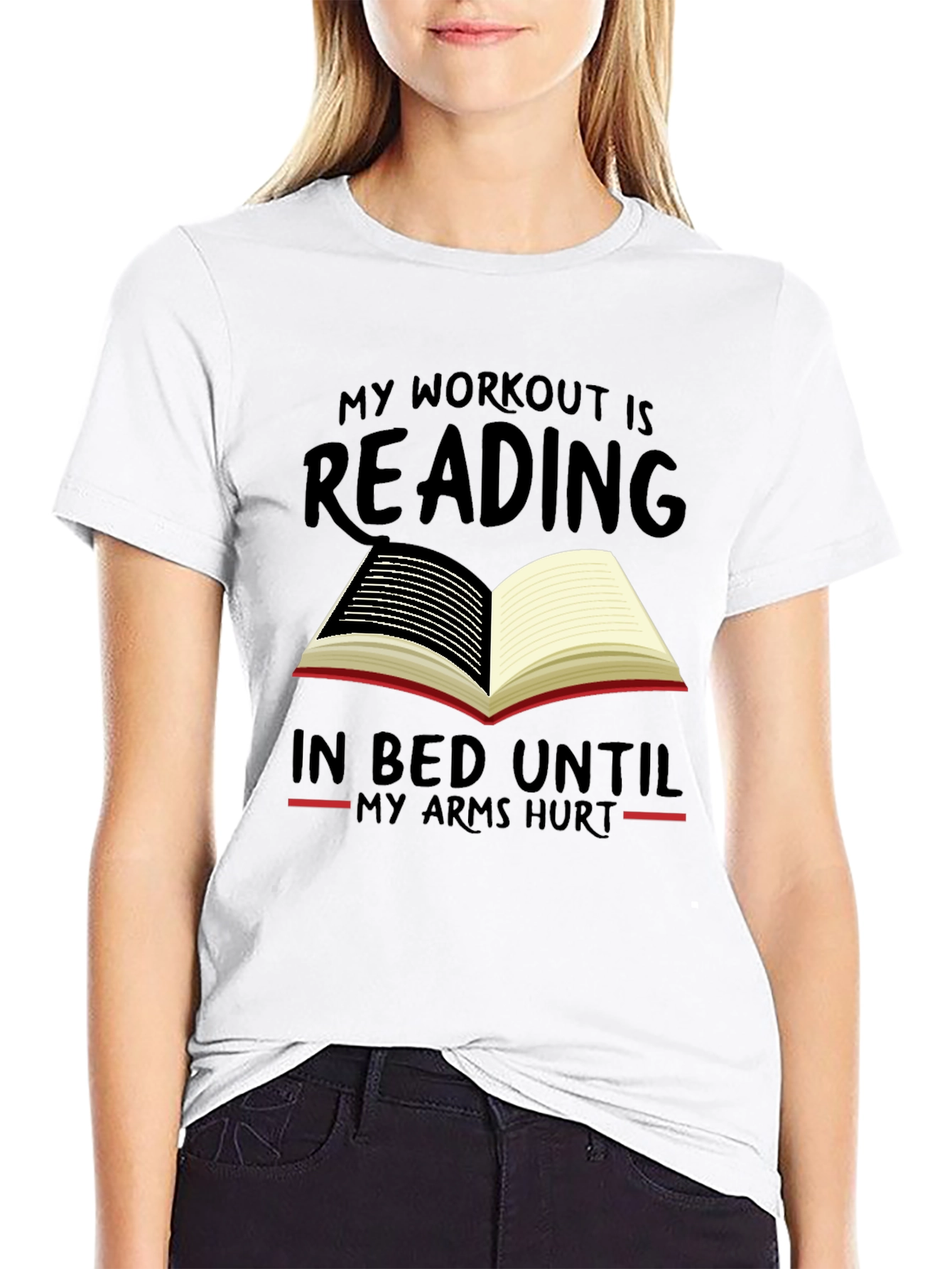 Reading Workout T-Shirt - Funny Book Lover Tee