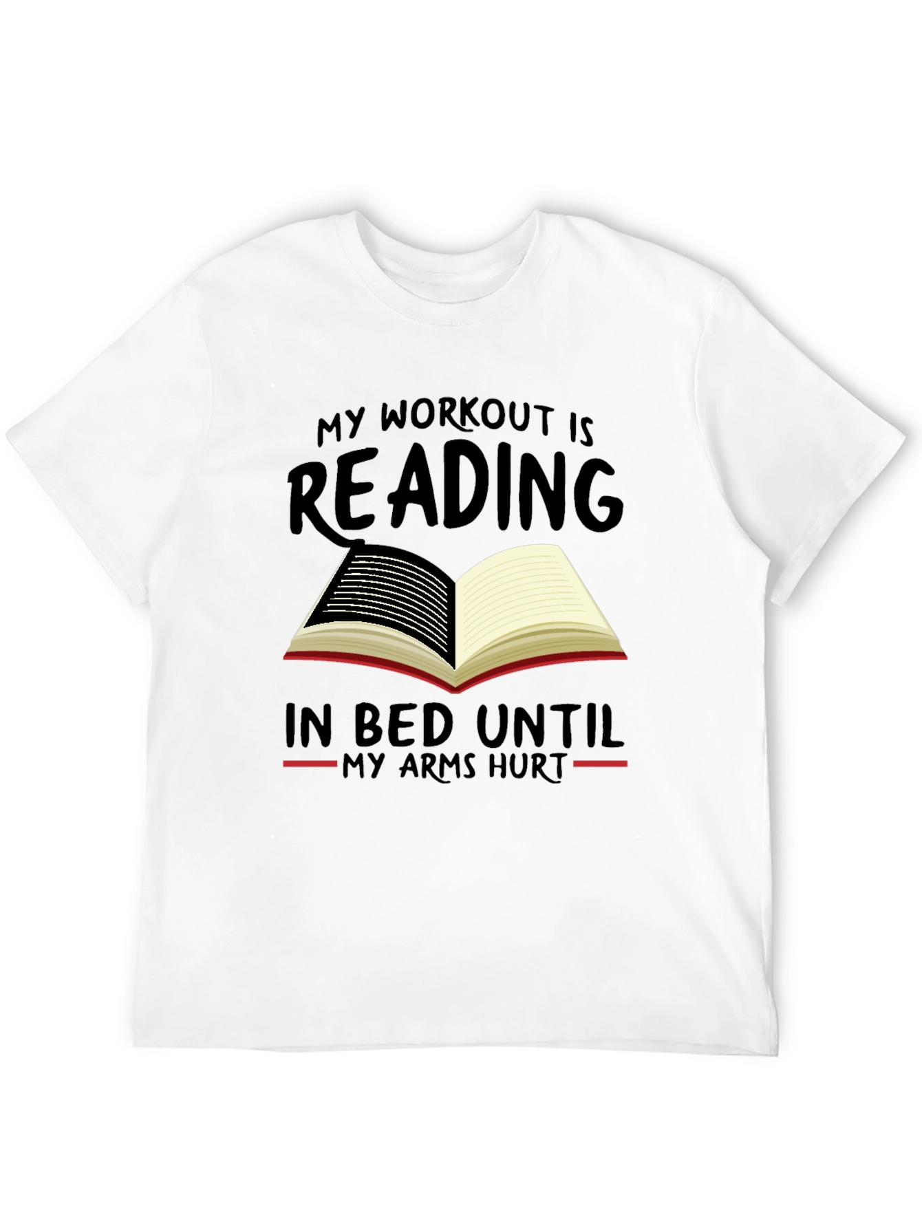 Reading Workout T-Shirt - Funny Book Lover Tee