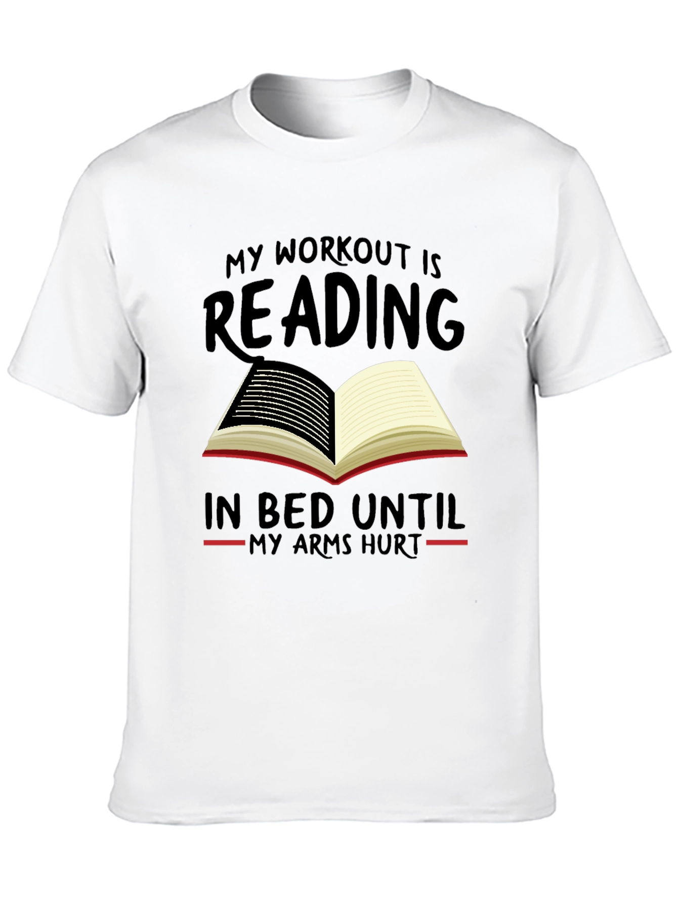 Reading Workout T-Shirt - Funny Book Lover Tee