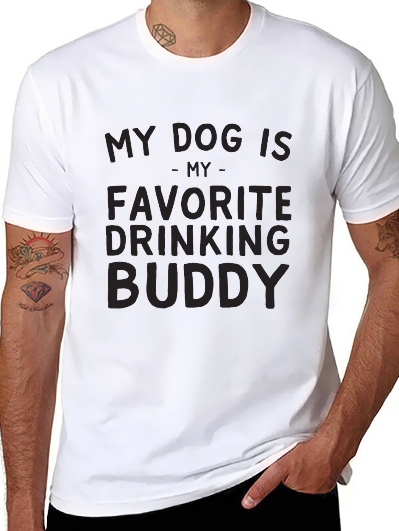 My Dog Is My Favorite Drinking Buddy T-Shirt