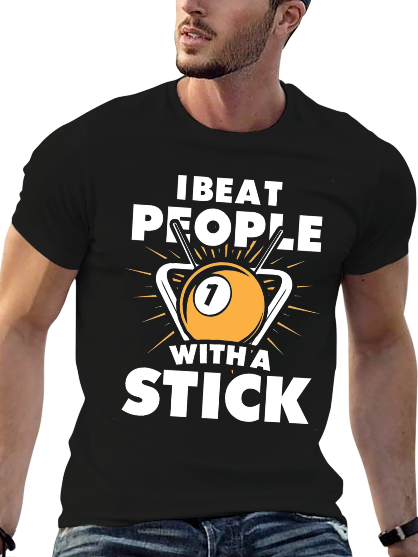 I Beat People With A Stick Graphic Tee