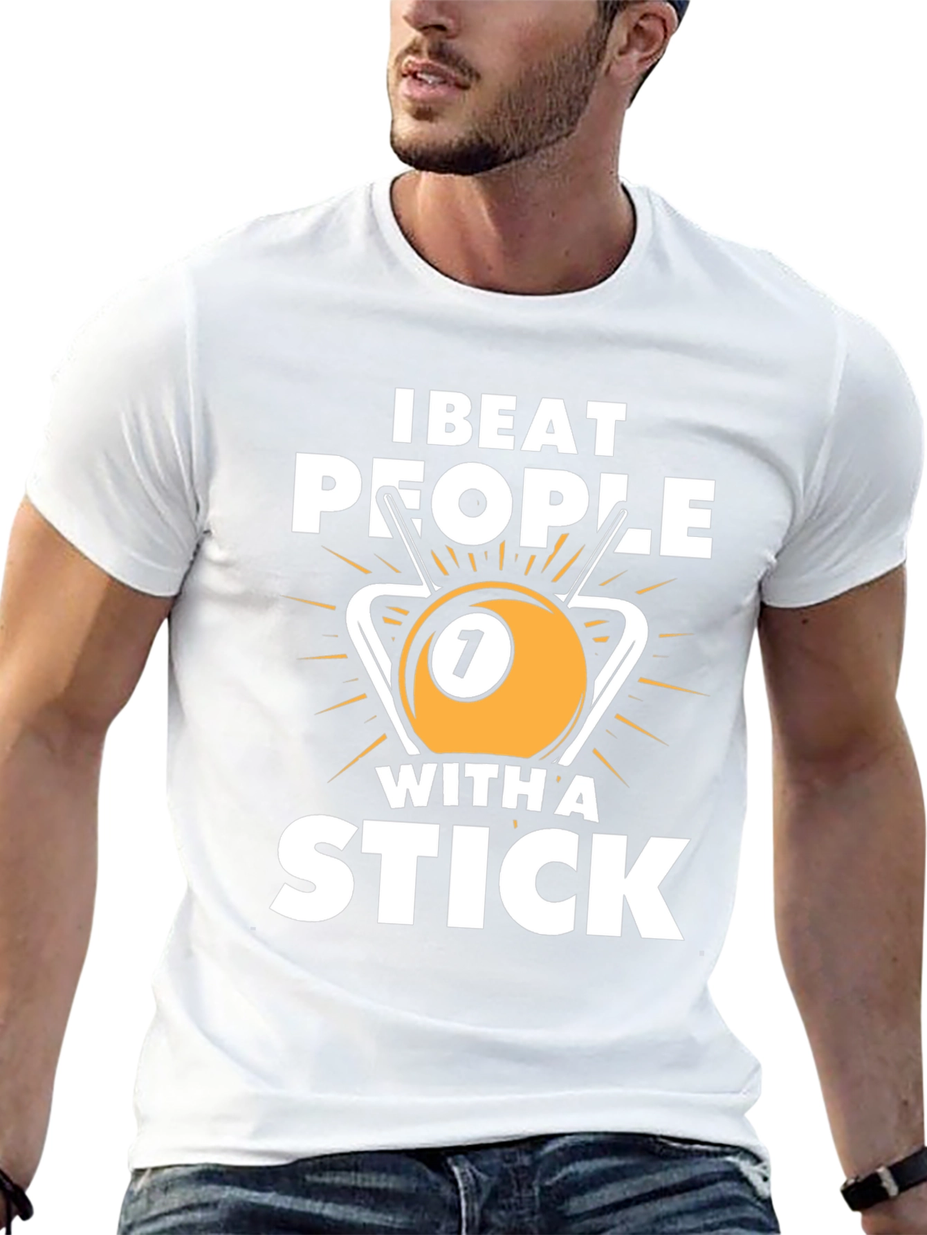 I Beat People With A Stick Graphic Tee