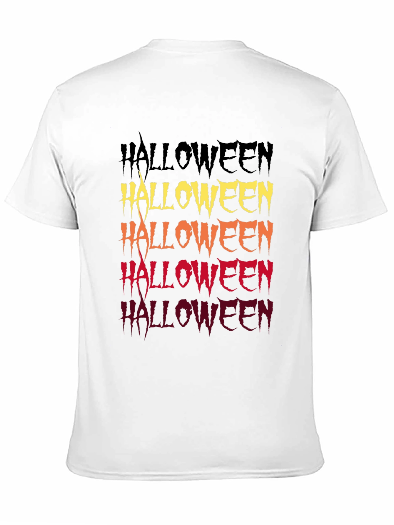 Halloween Fade Graphic Tee - Spooky Season Shirt