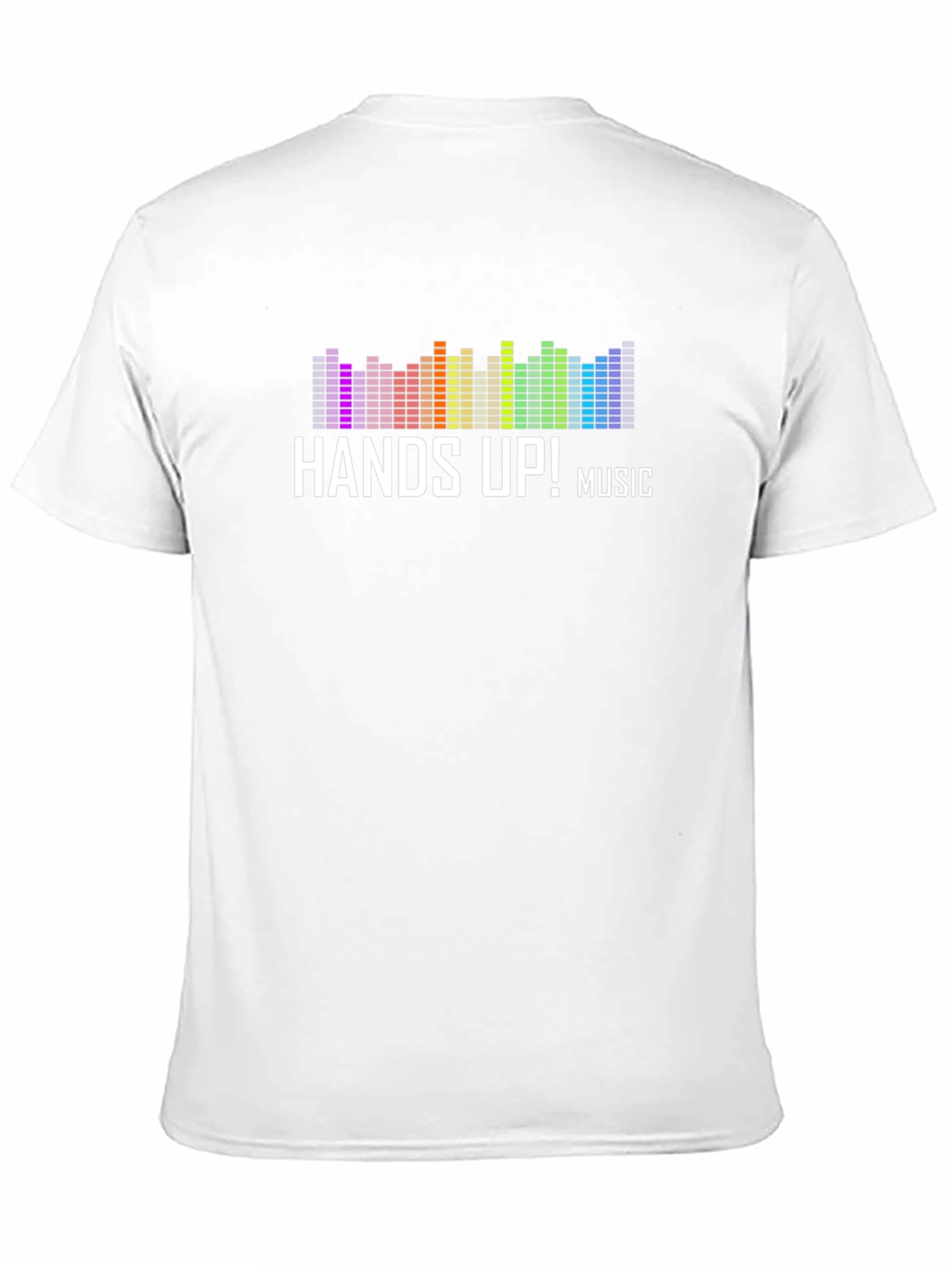 Hands Up! Music T-Shirt - Vibrant Equalizer Design