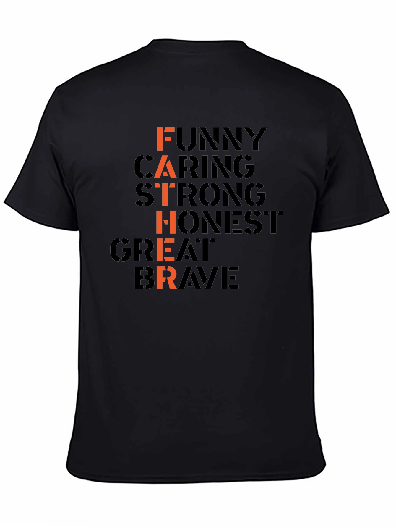 Father Funny Caring Strong Graphic T-Shirt