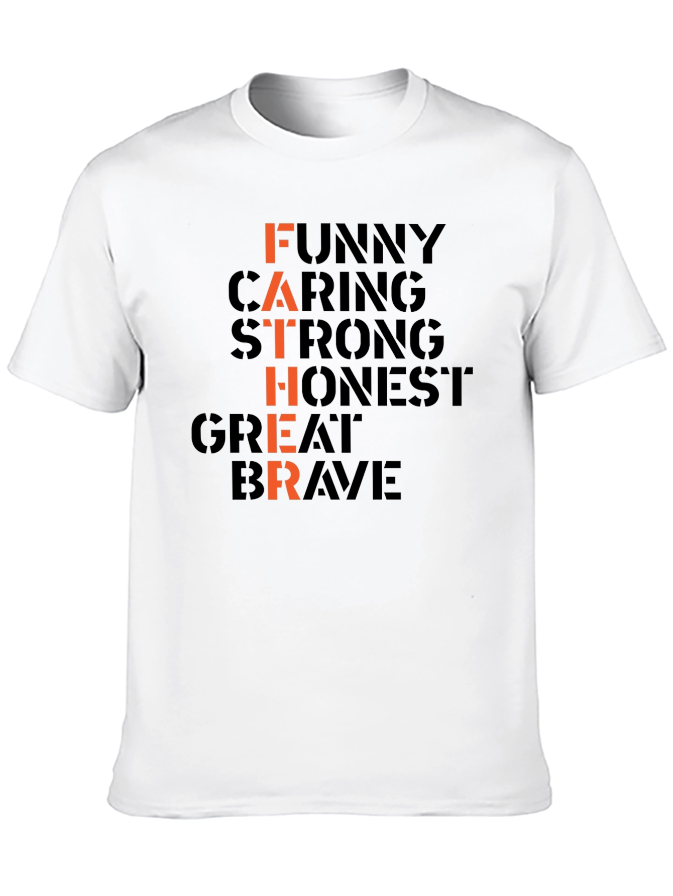 Father Funny Caring Strong Graphic T-Shirt