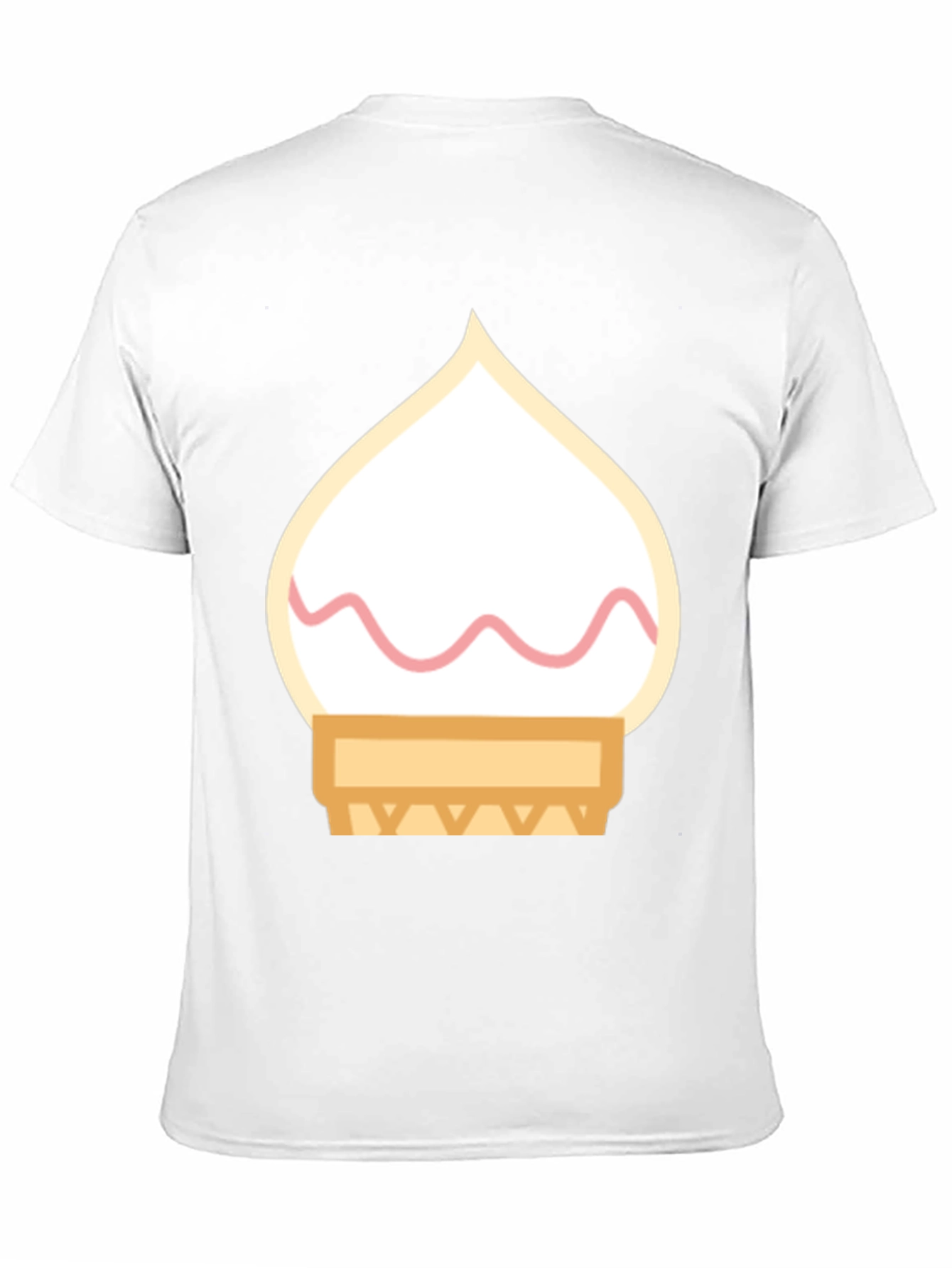 Ice Cream Cone Graphic Tee - Black Cotton T-Shirt