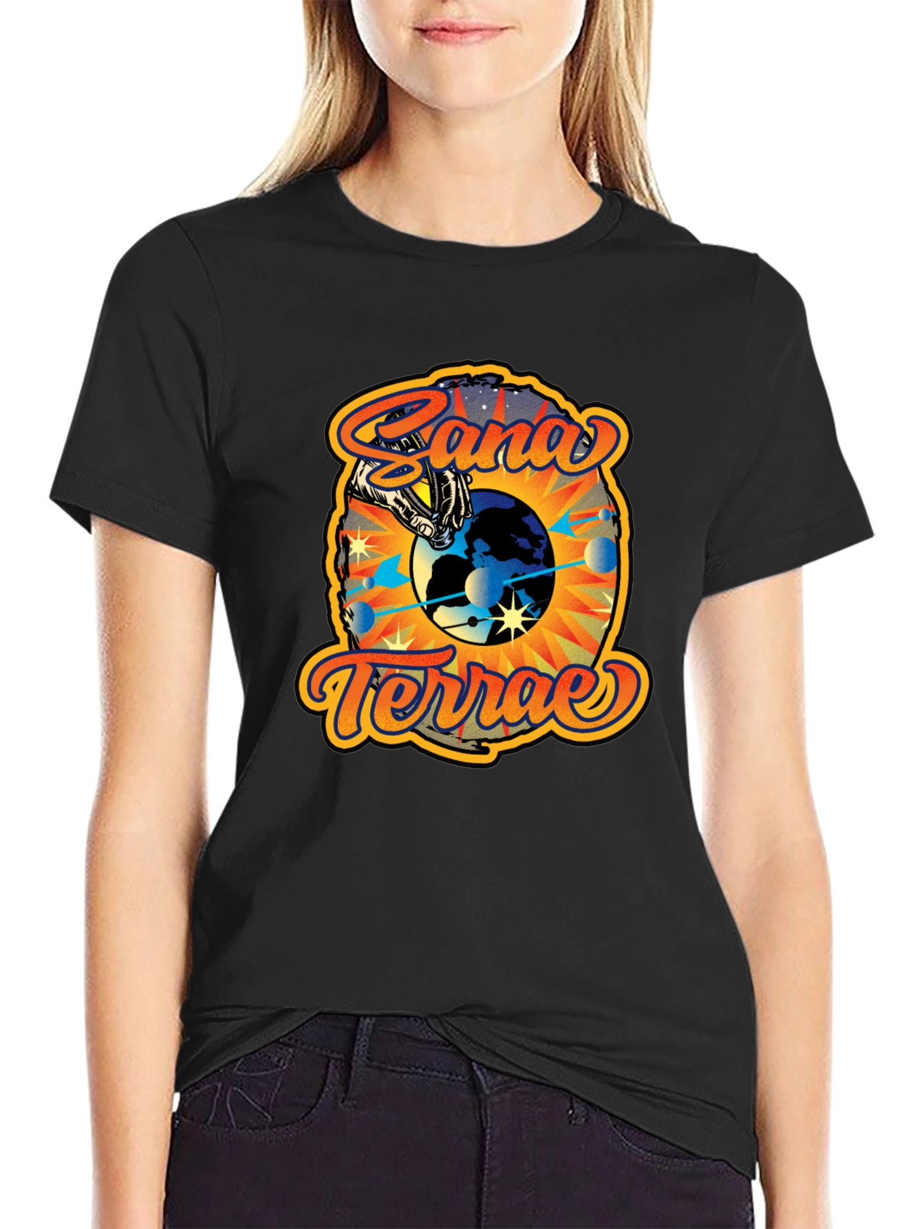 Cana Terrae Graphic T-Shirt - Black Earth Design