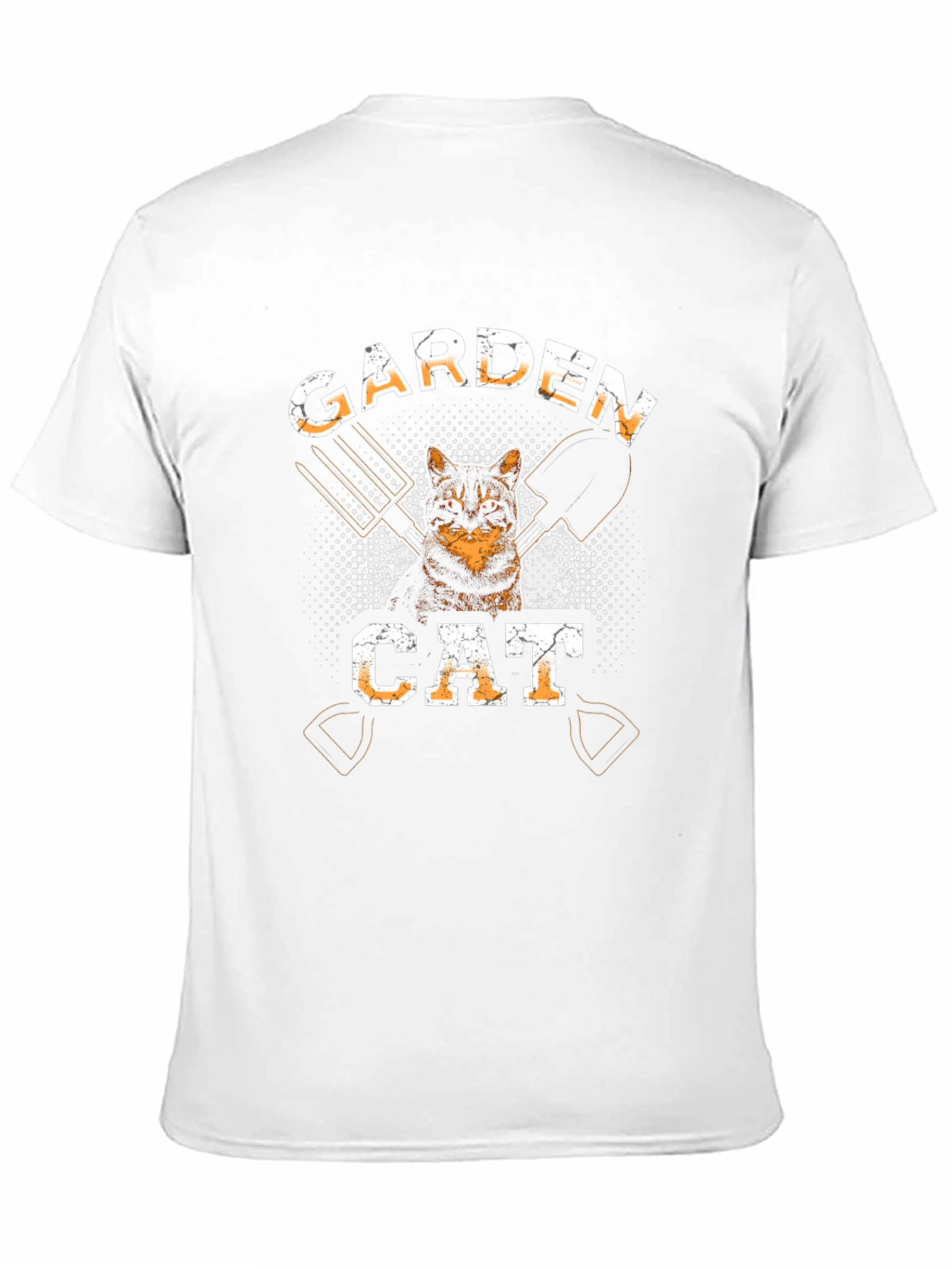 Garden Cat T-Shirt - Black Cotton Tee