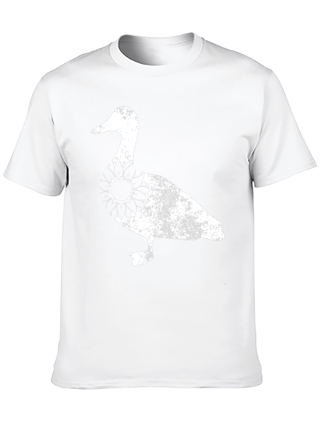 Duck Sunflower Graphic Tee - Black