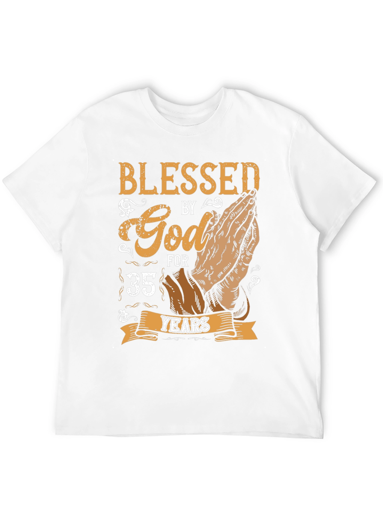 Blessed By God 35 Years T-Shirt