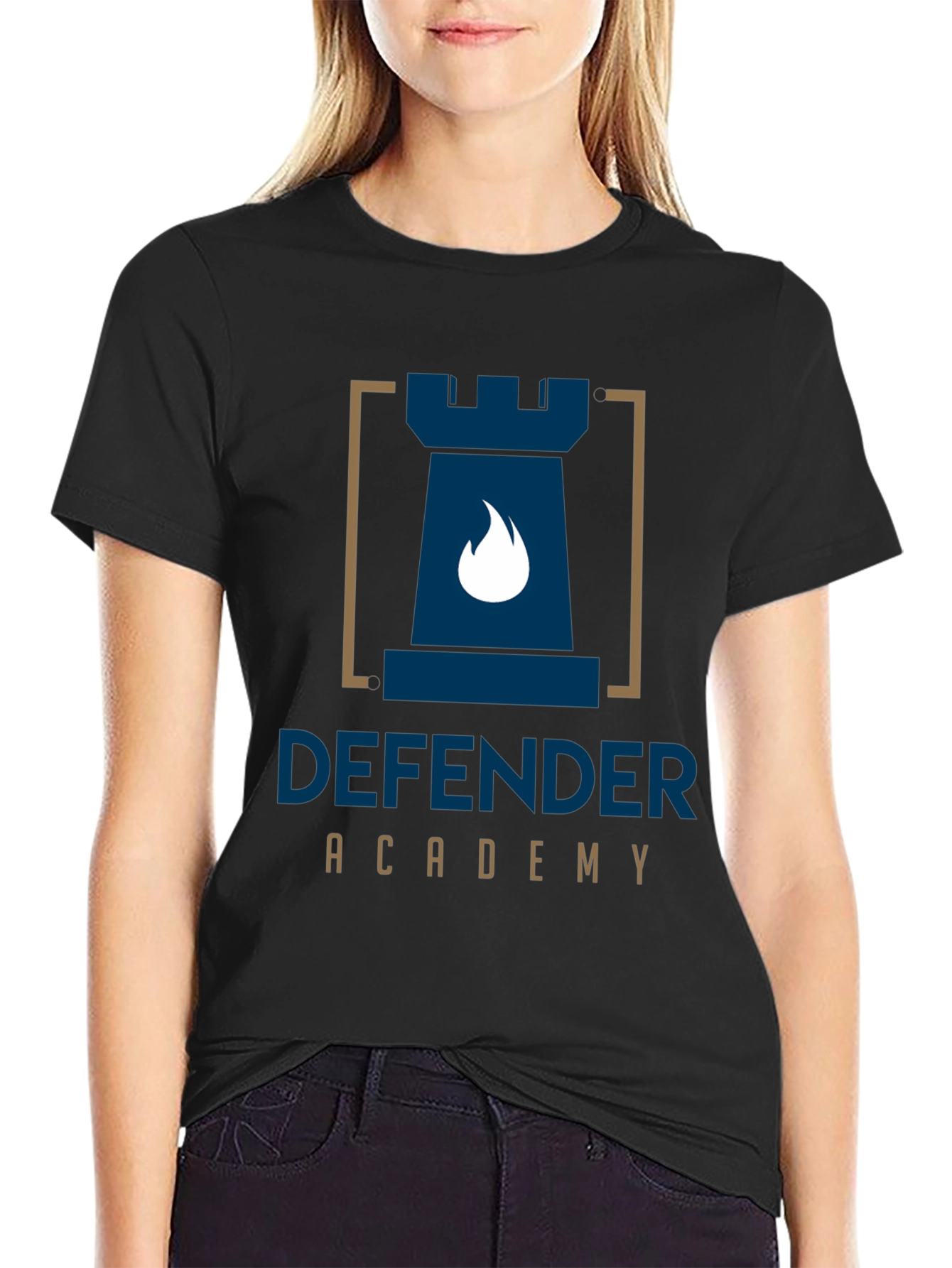 Defender Academy Black T-Shirt
