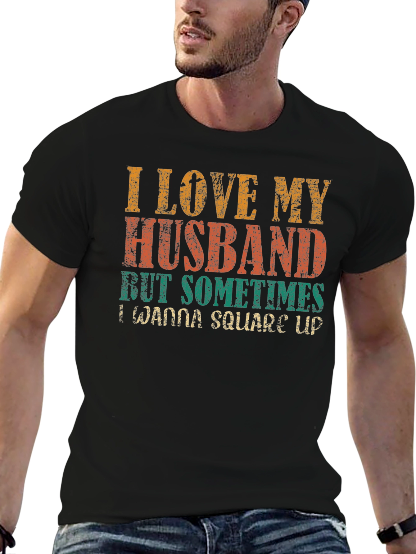 I Love My Husband Novelty Graphic Tee