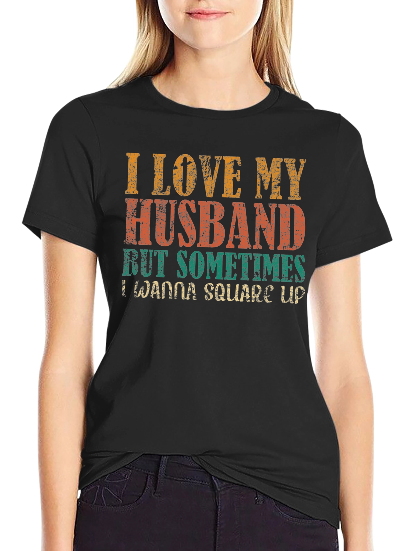 I Love My Husband Novelty Graphic Tee
