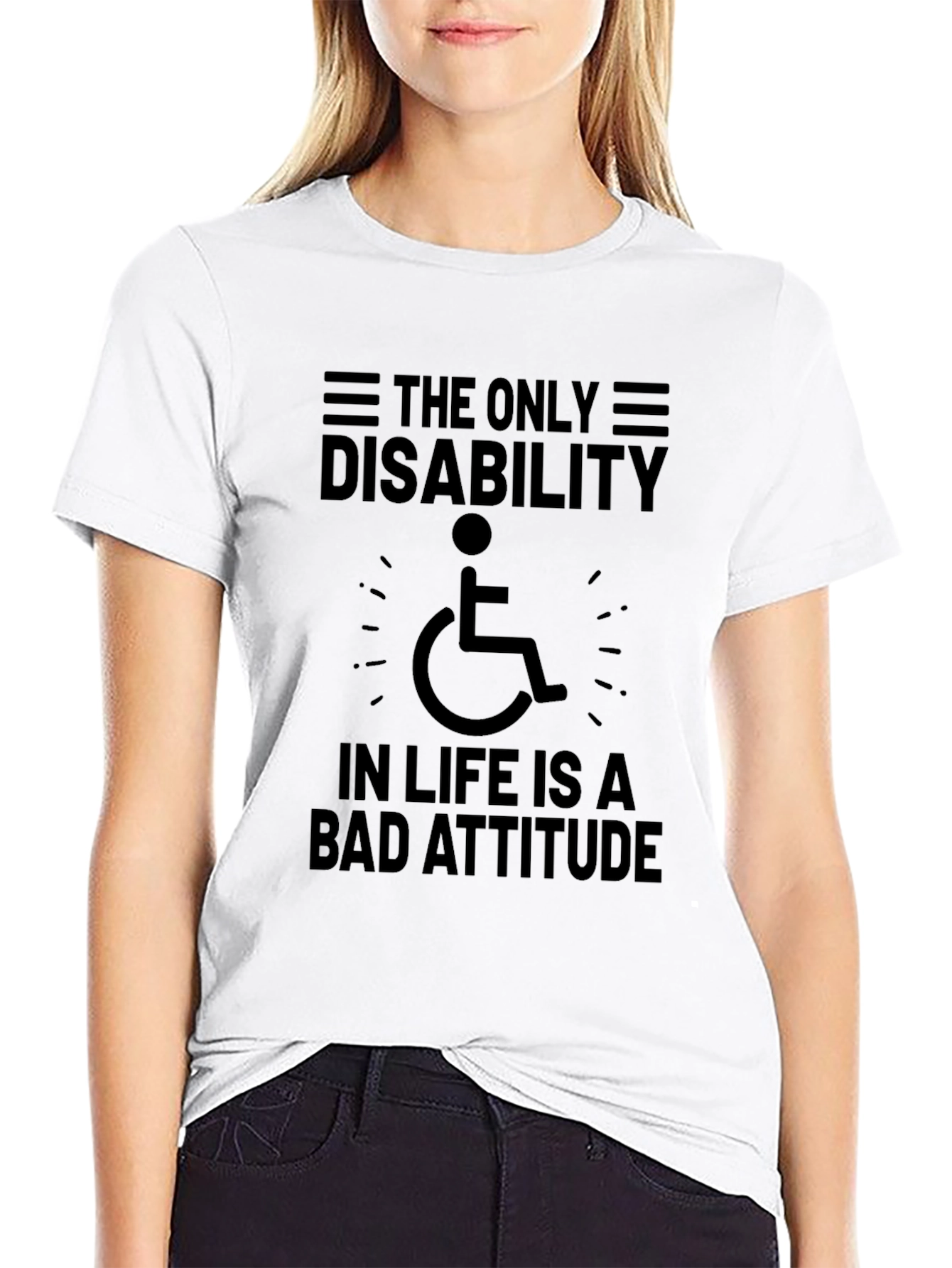 Attitude Disability Awareness T-Shirt
