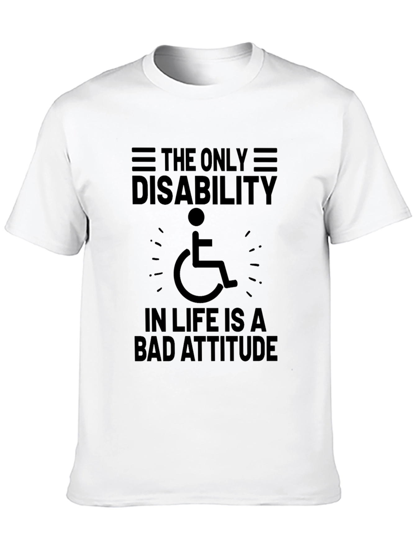 Attitude Disability Awareness T-Shirt