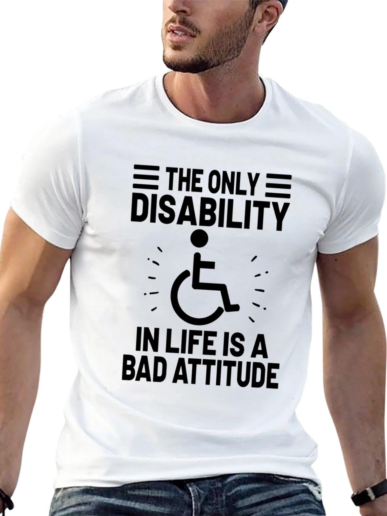 Attitude Disability Awareness T-Shirt