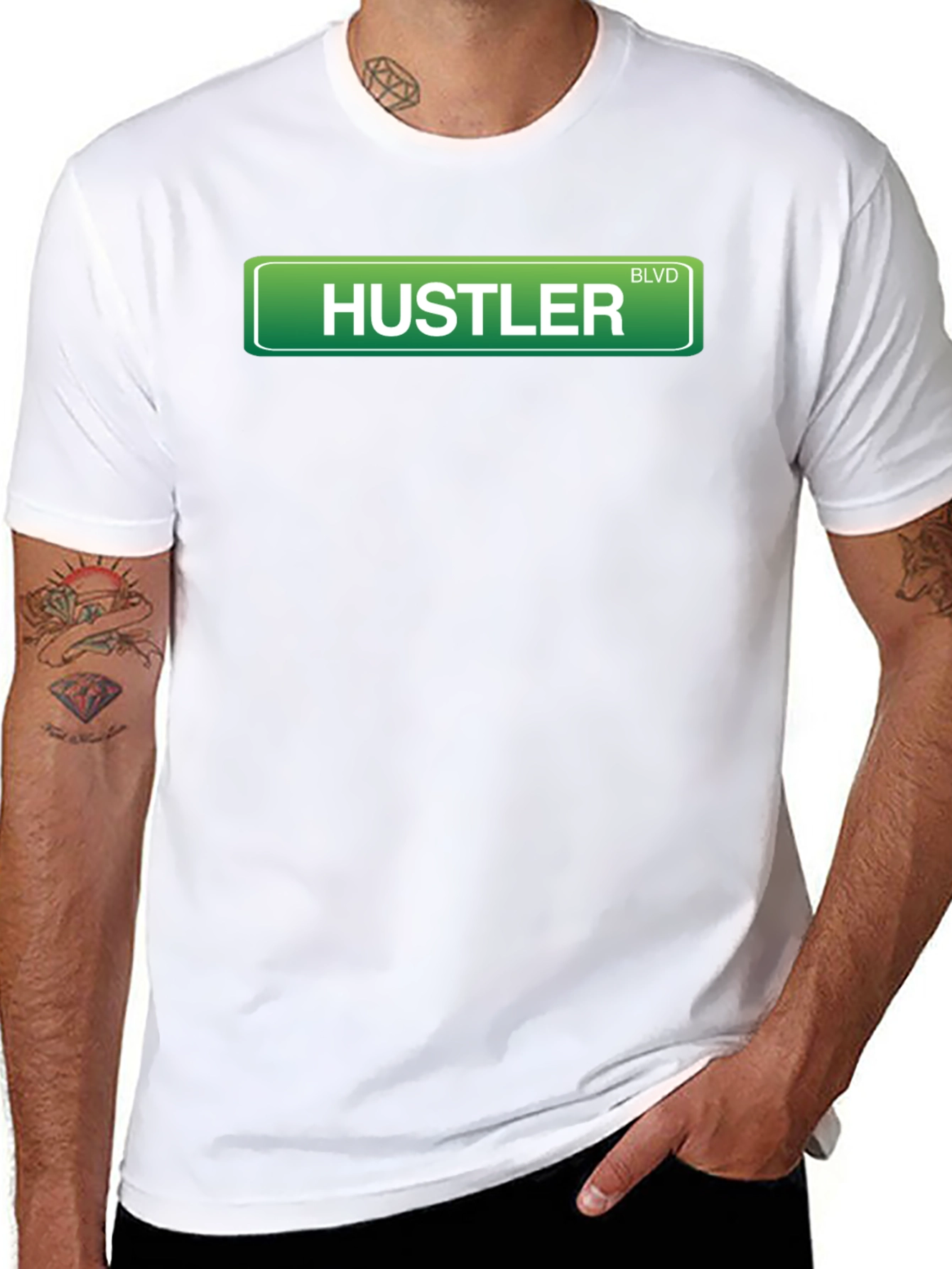 Hustler Boulevard Graphic T-Shirt - Streetwear Style