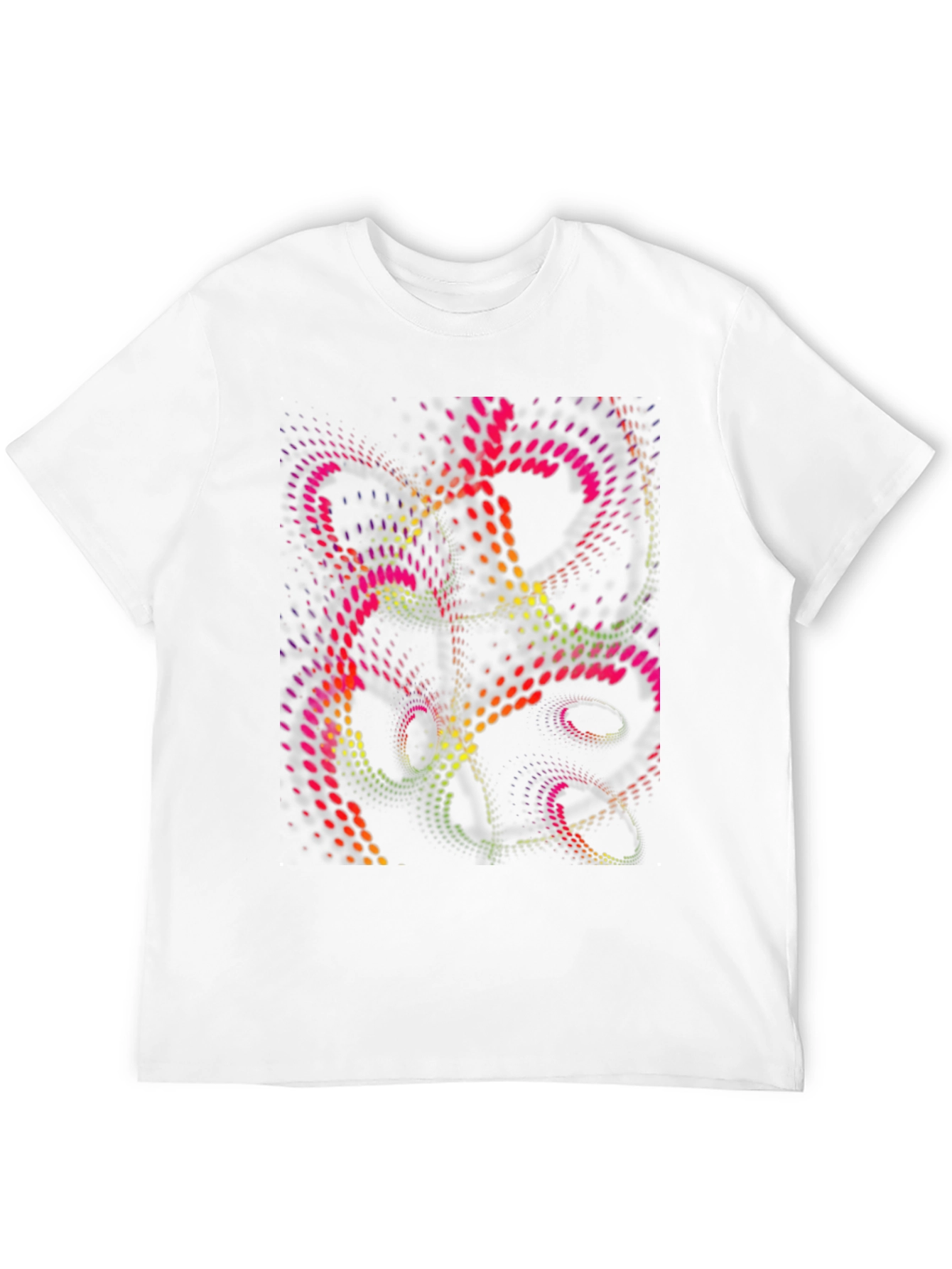 Abstract Dot Design Black T-Shirt