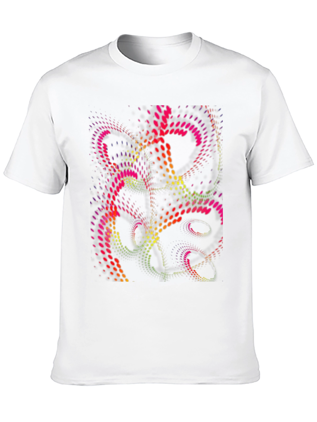 Abstract Dot Design Black T-Shirt
