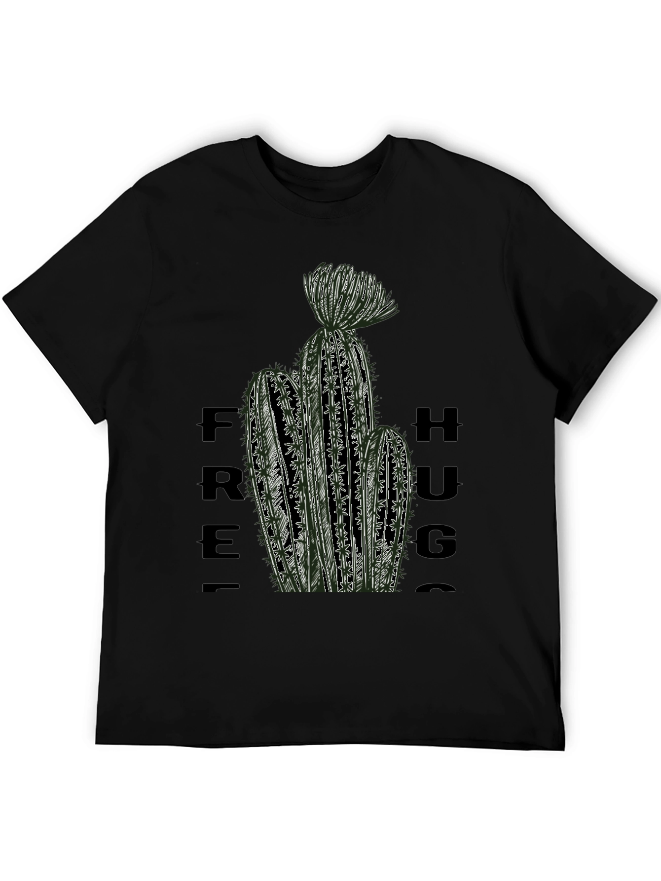 Free Hugs Cactus T-Shirt - Unique Graphic Tee