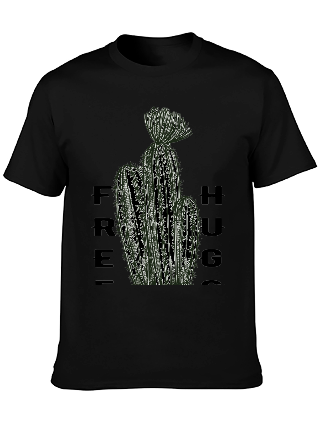 Free Hugs Cactus T-Shirt - Unique Graphic Tee