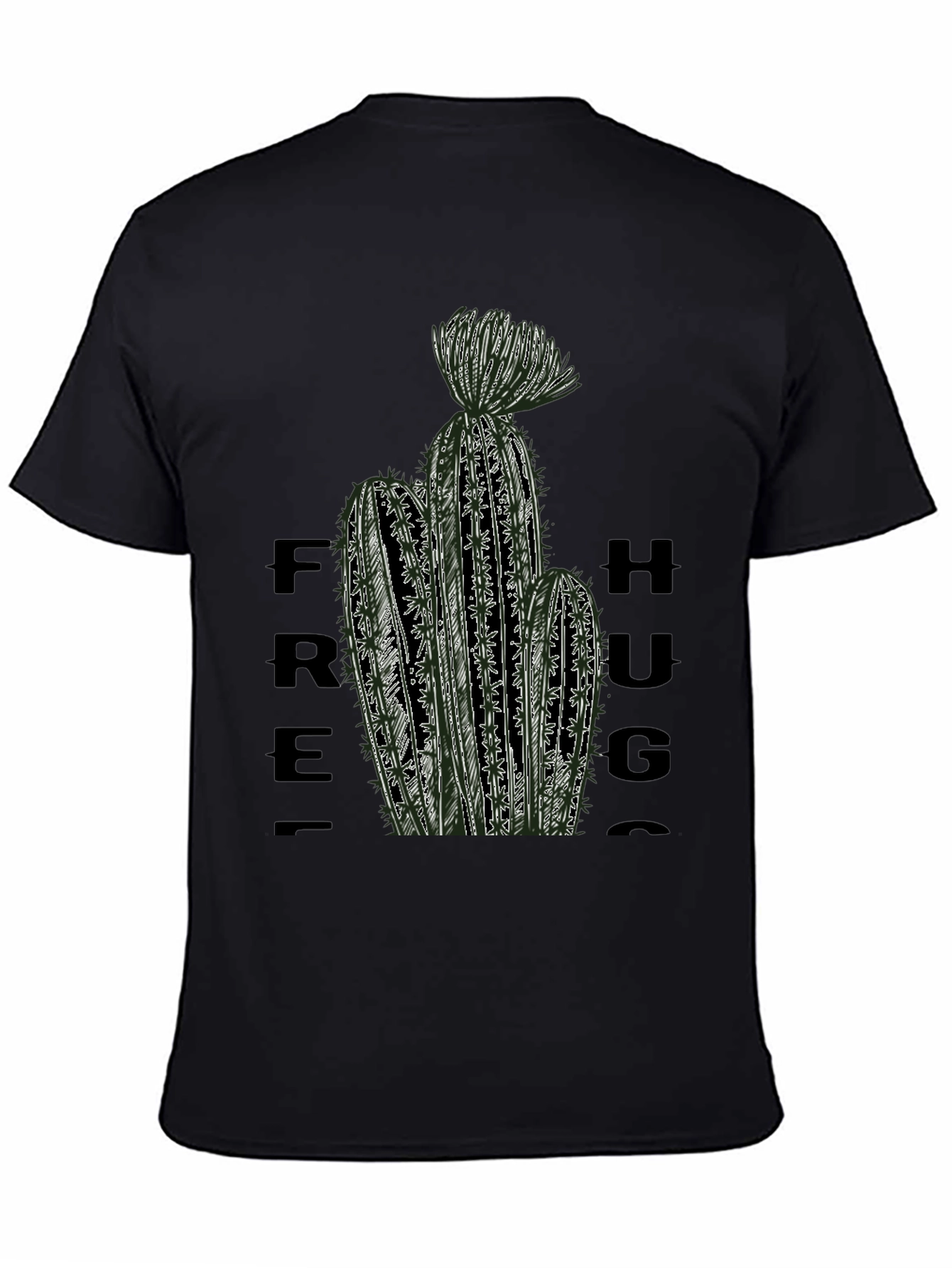 Free Hugs Cactus T-Shirt - Unique Graphic Tee