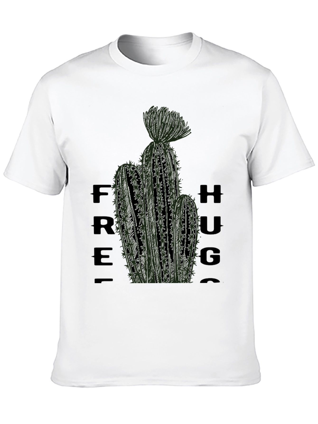 Free Hugs Cactus T-Shirt - Unique Graphic Tee