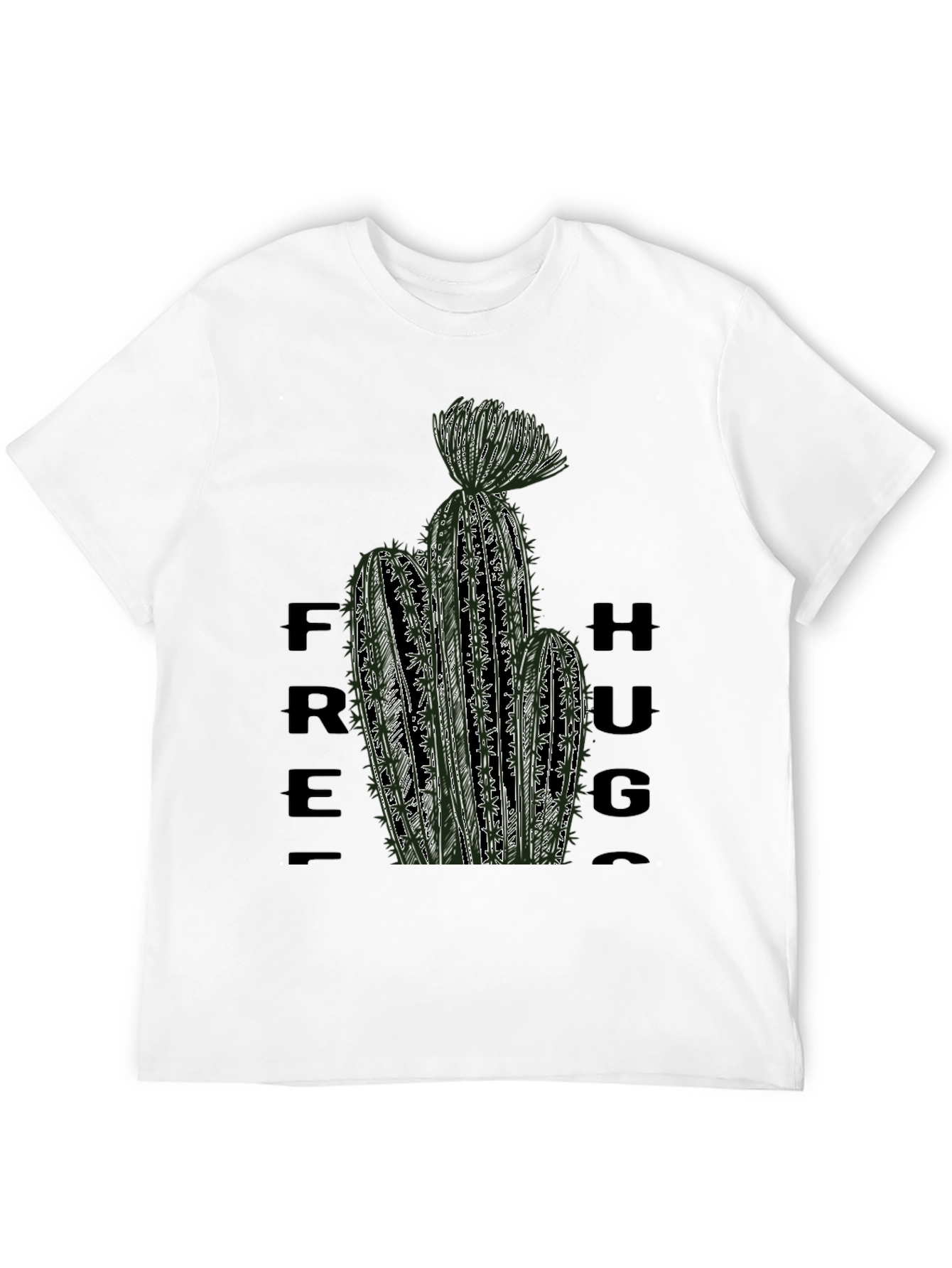 Free Hugs Cactus T-Shirt - Unique Graphic Tee