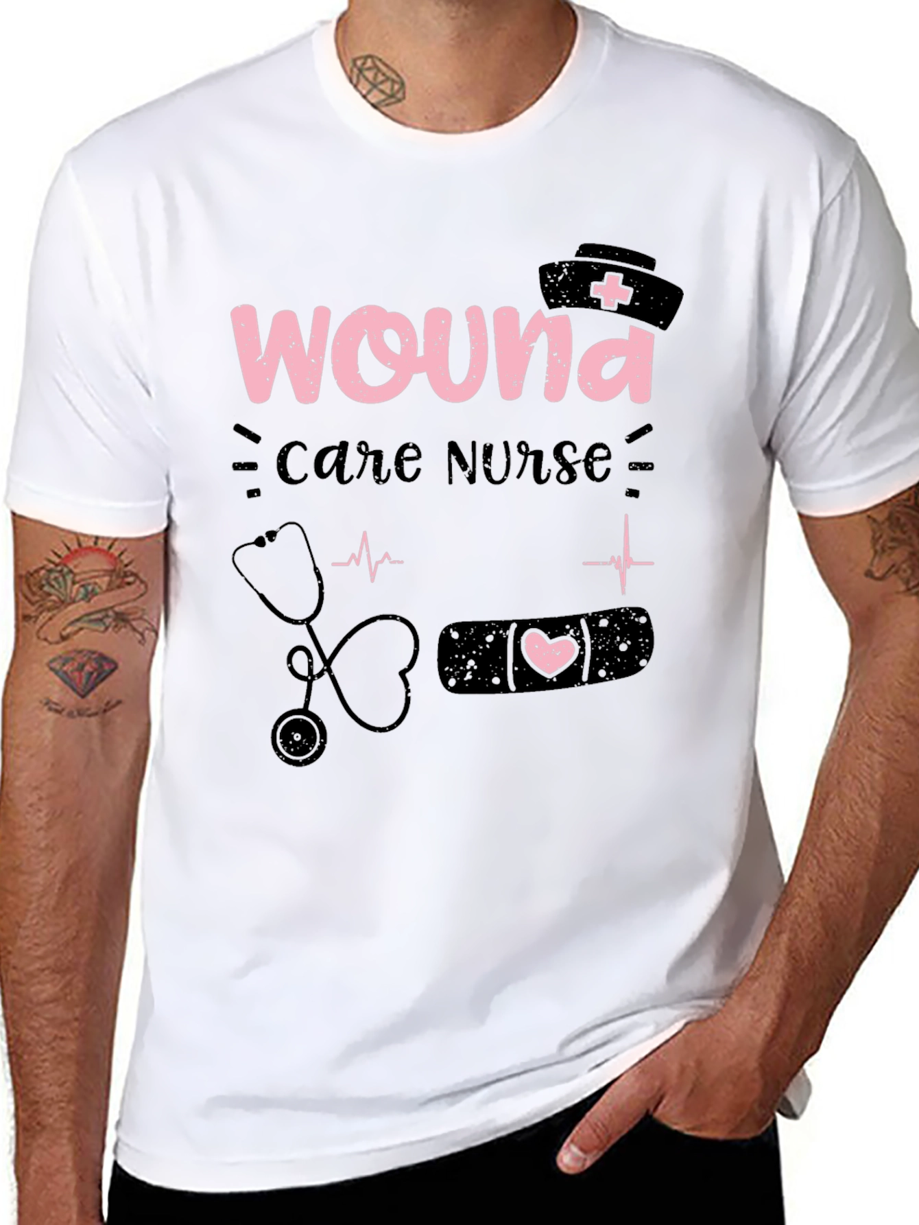 Wound Care Nurse Graphic T-Shirt - Medical Apparel
