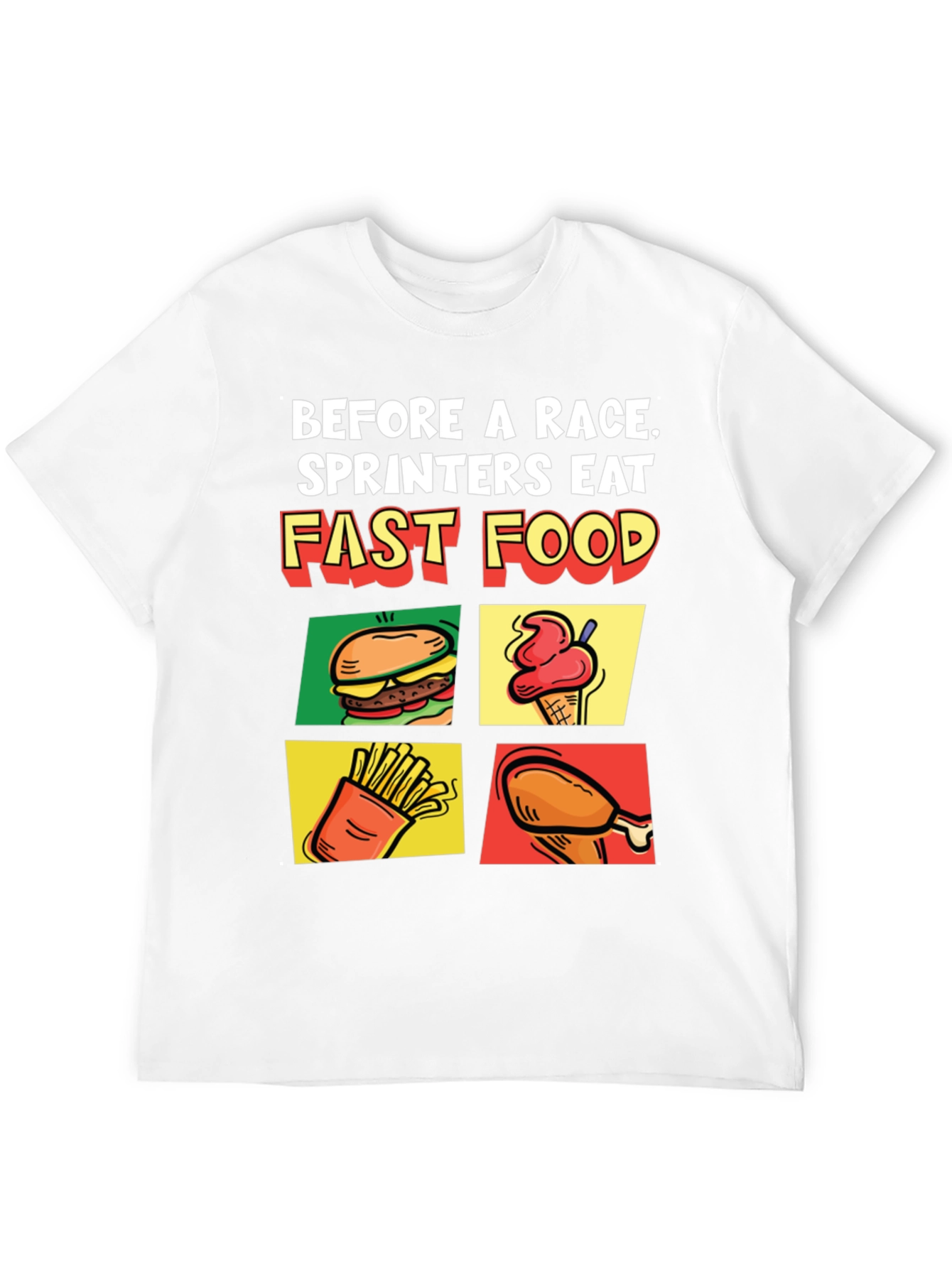Funny Fast Food Sprinter T-Shirt