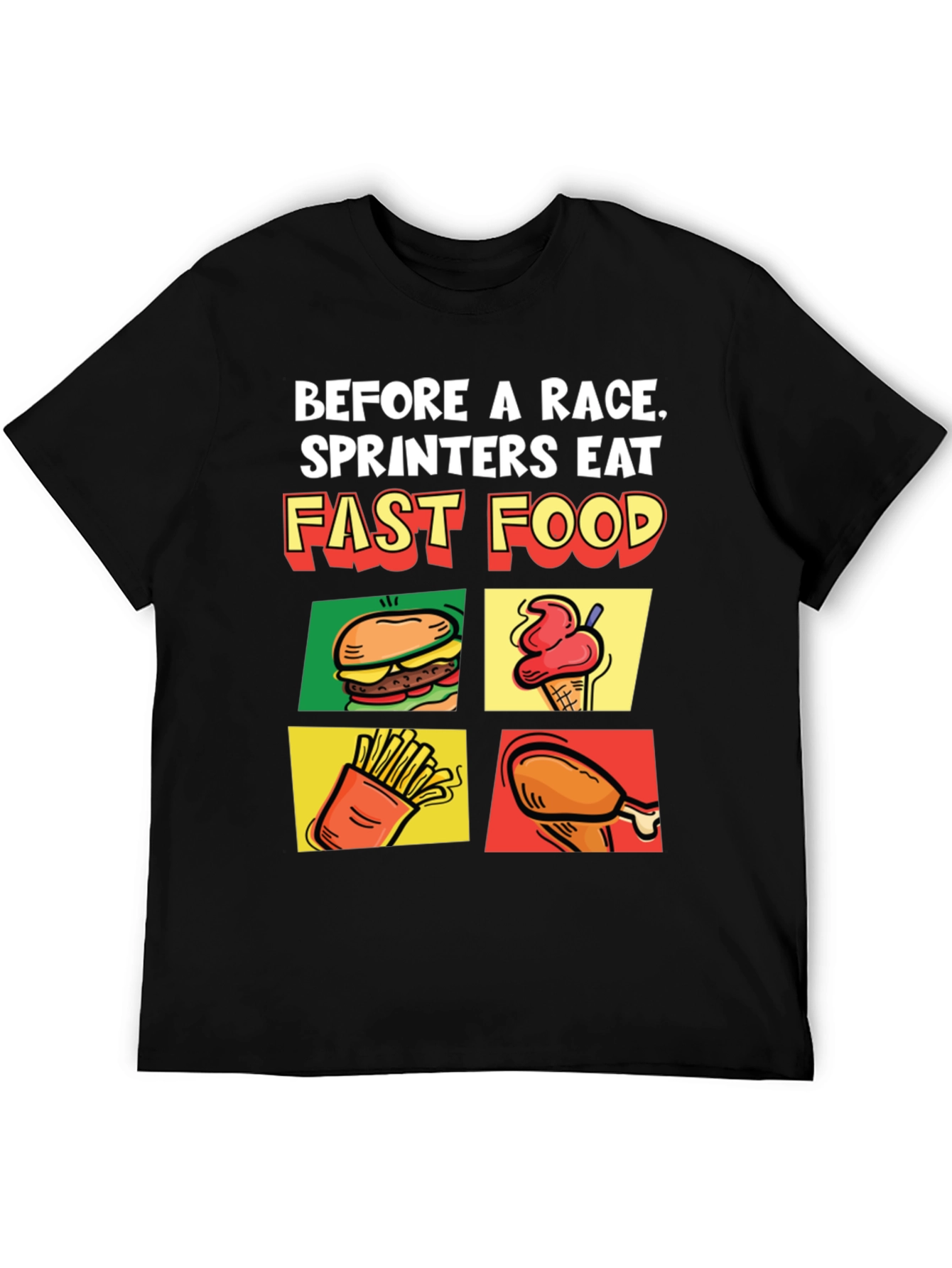 Funny Fast Food Sprinter T-Shirt