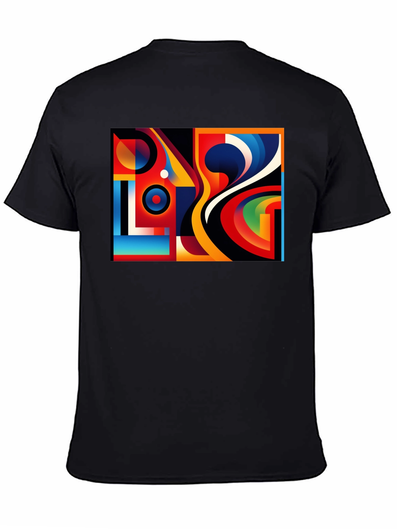 Abstract Art Graphic Black T-Shirt