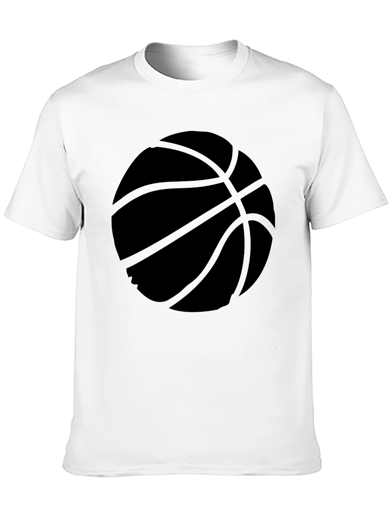 Basketball Graphic Tee - Black Cotton Comfort