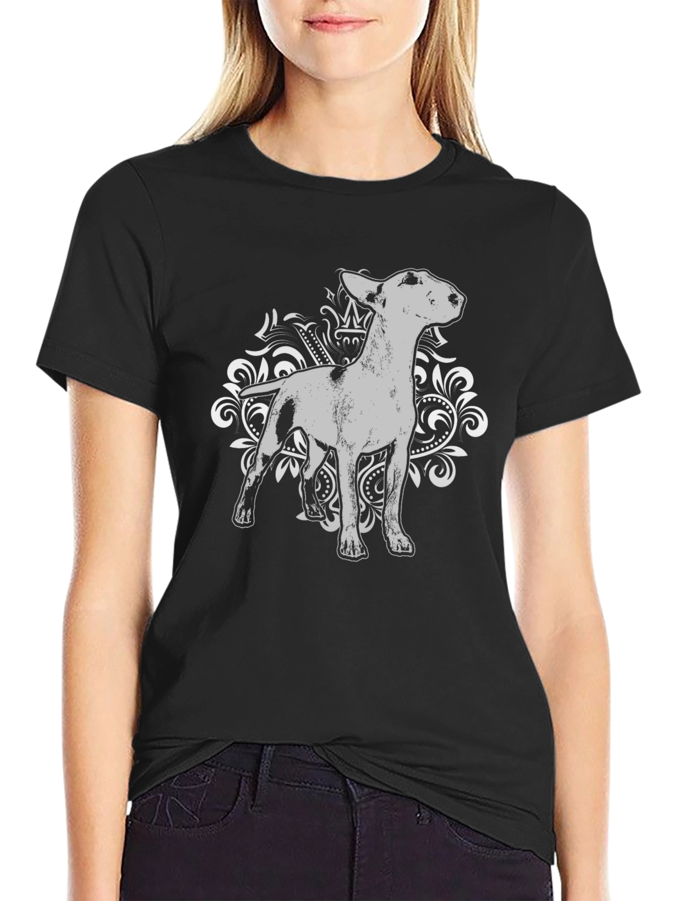 Dog Graphic Tee - Bull Terrier Design