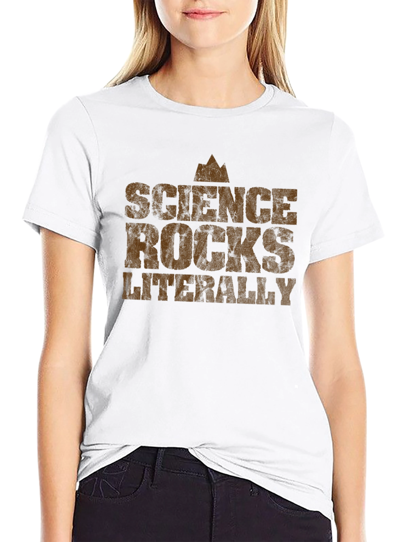 Science Rocks Literally Graphic Tee - Black