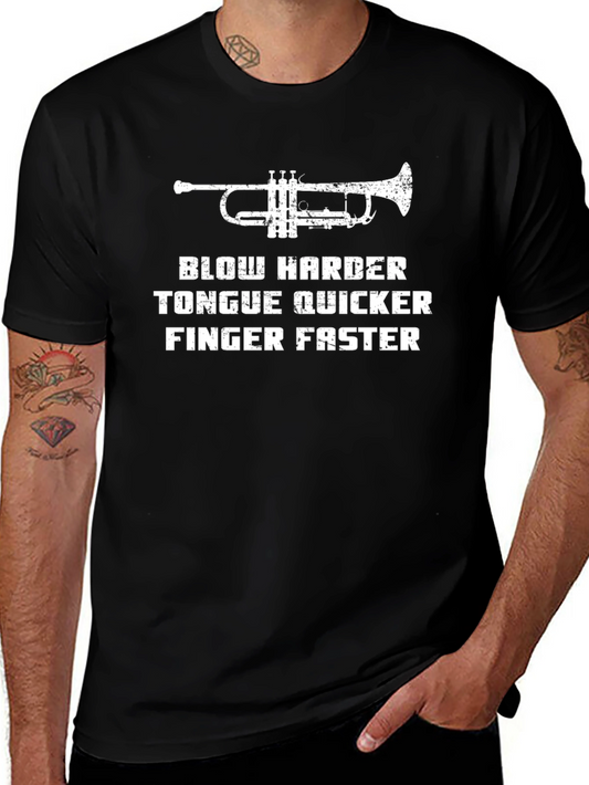 Blow Harder Trumpet T-Shirt - Musician Tee