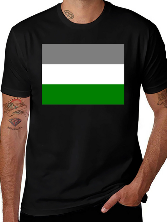 Aromantic Pride Flag T-Shirt - Black