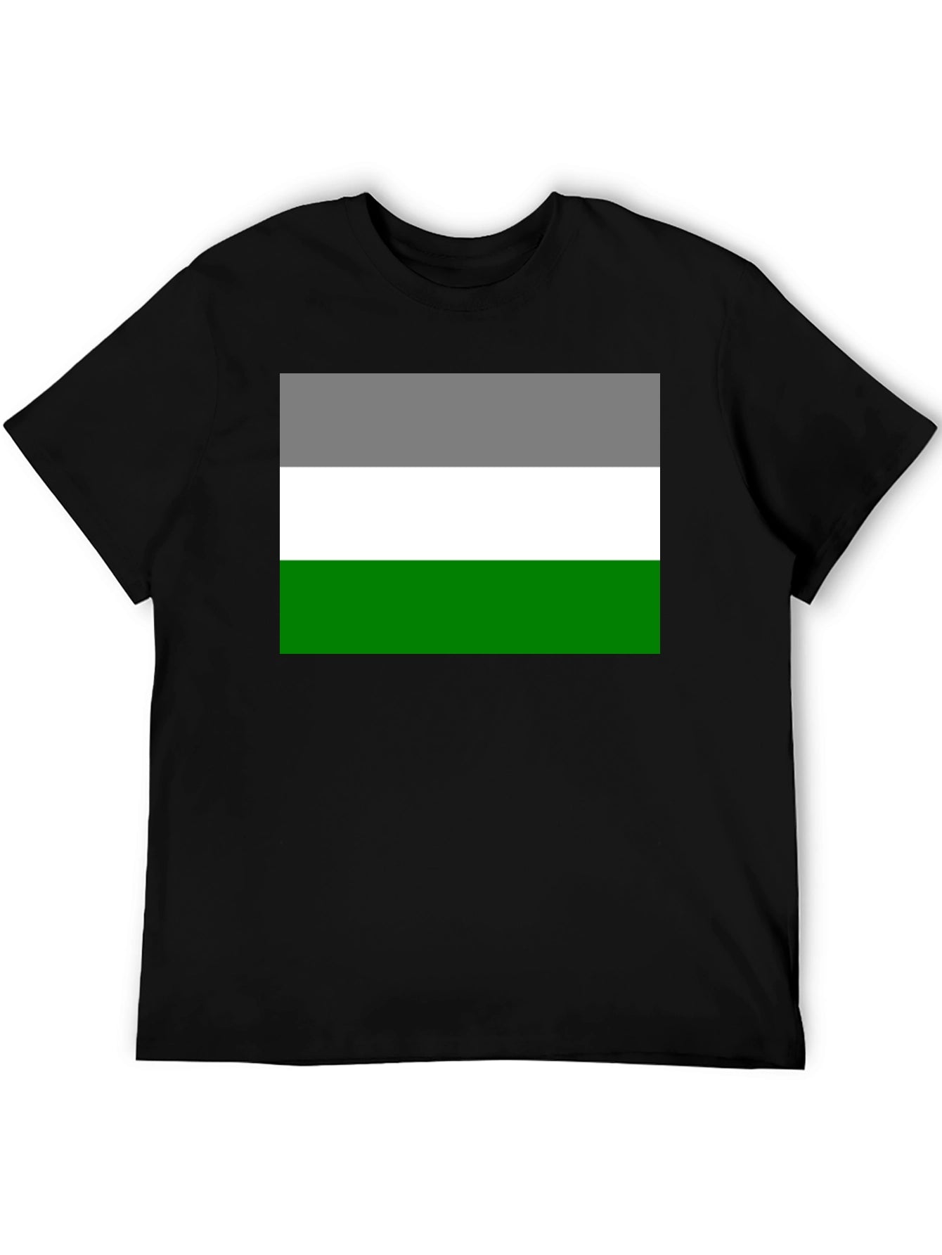Aromantic Pride Flag T-Shirt - Black