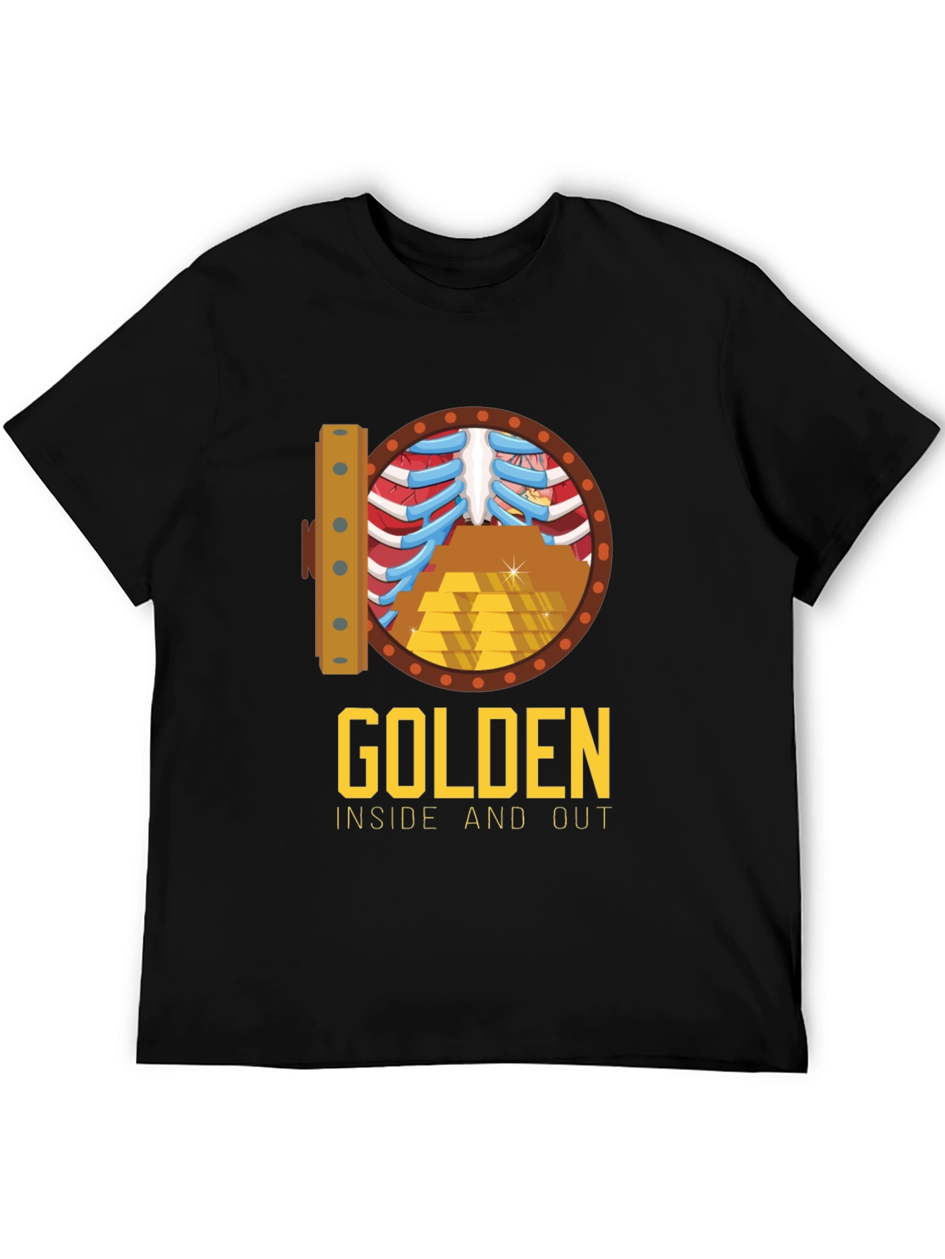 Golden Inside & Out Graphic Tee - Bold Style