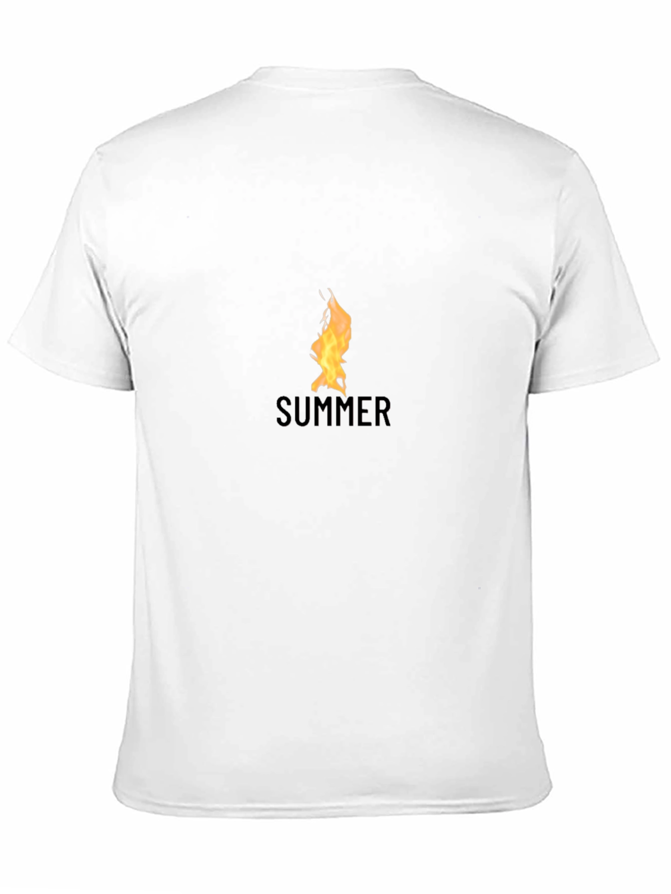 Summer Flame Graphic Black T-Shirt