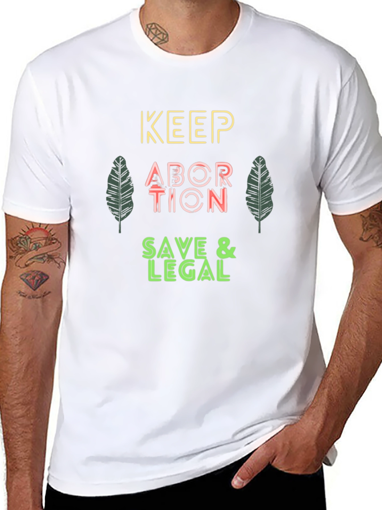 Keep Abortion Safe & Legal Black T-Shirt