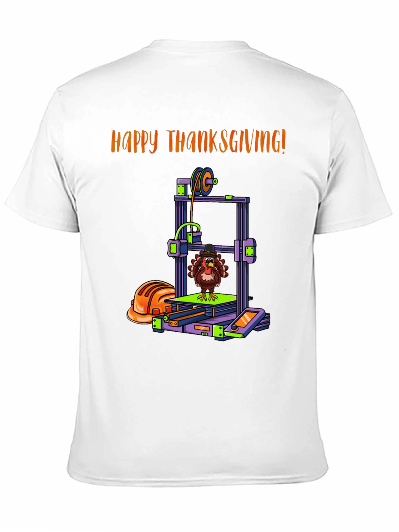 Happy Thanksgiving 3D Printer Turkey T-Shirt