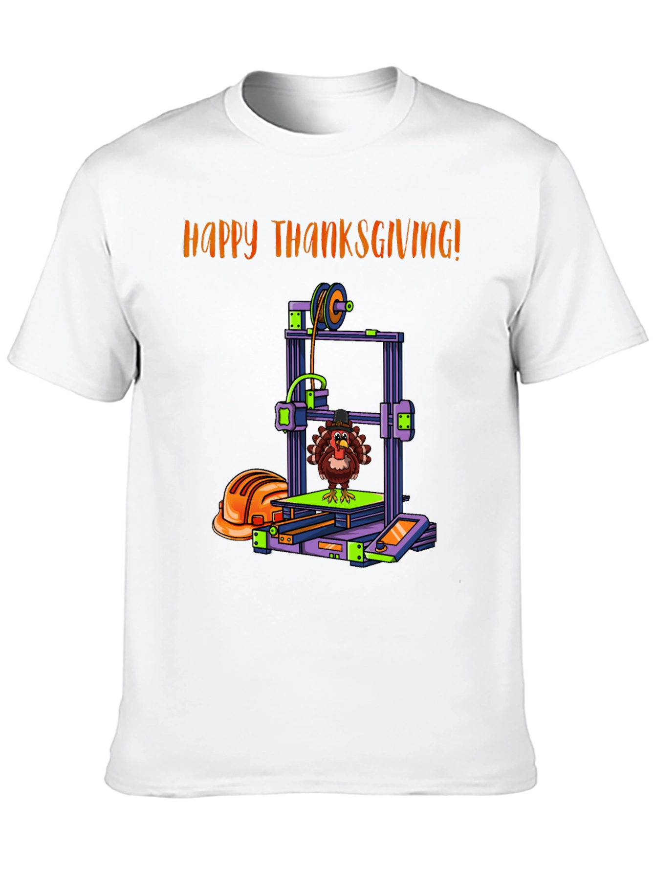 Happy Thanksgiving 3D Printer Turkey T-Shirt