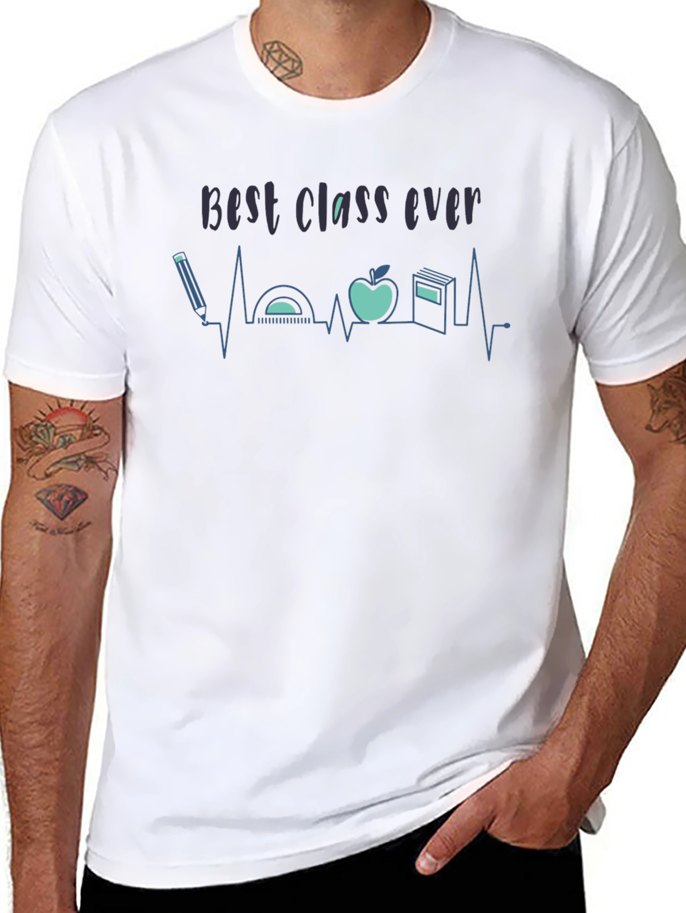 Best Class Ever Teacher T-Shirt - Education Heartbeat