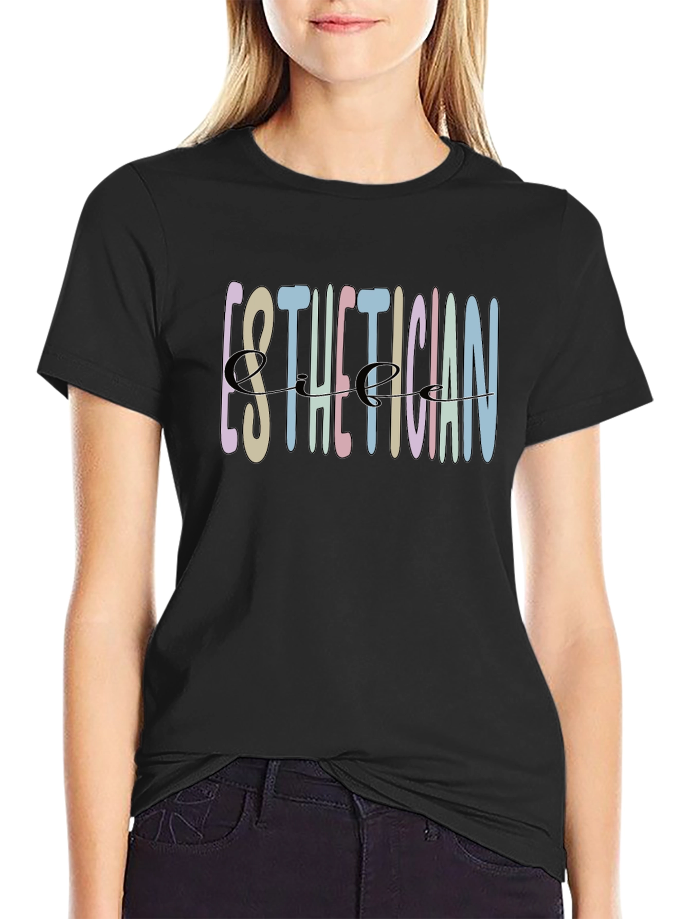 Esthetician Life T-Shirt - Black Cotton Tee