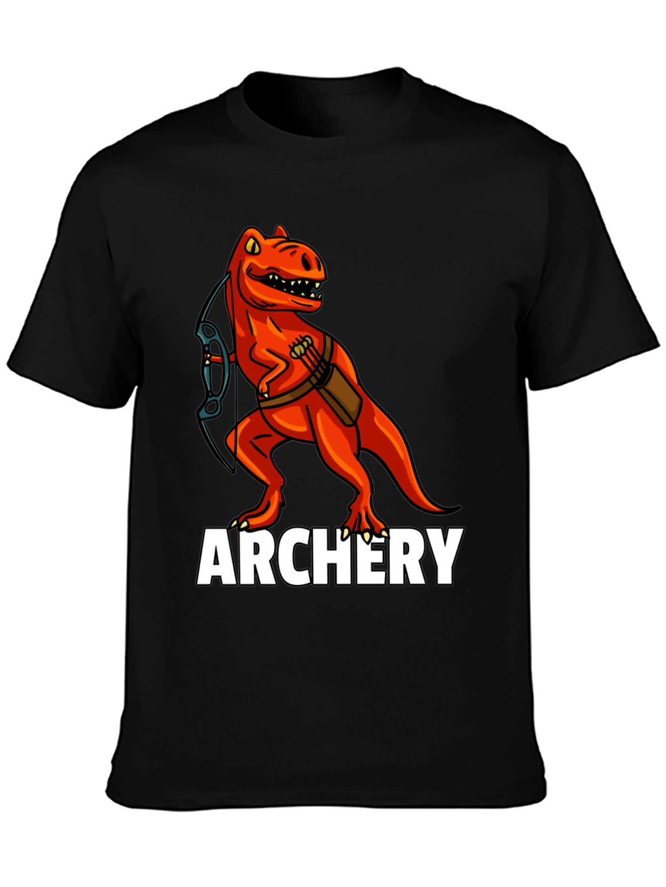 Archery Rex T-Shirt: Dinosaur Archer Tee