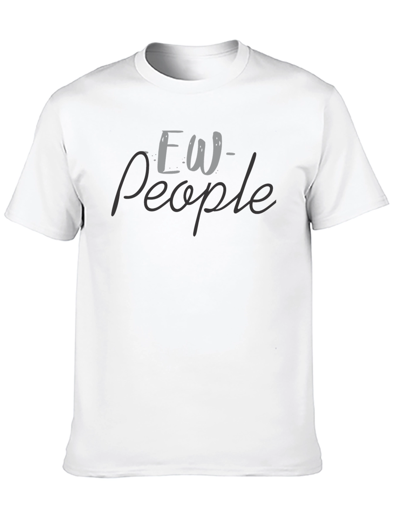 Ew People Graphic Tee - Soft Black T-Shirt