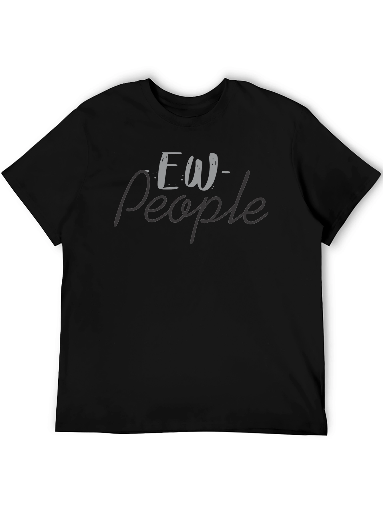 Ew People Graphic Tee - Soft Black T-Shirt