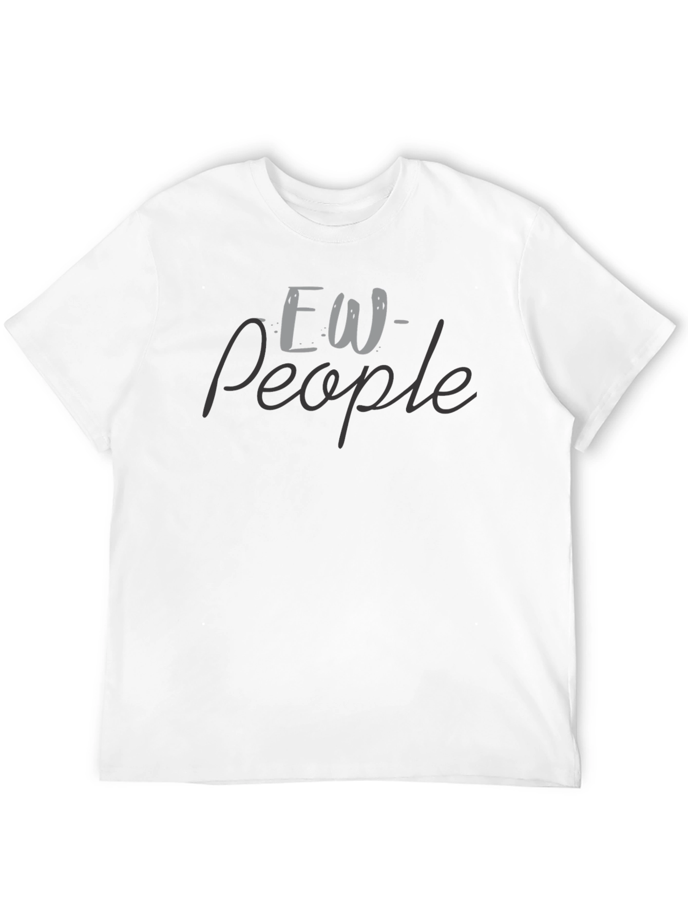 Ew People Graphic Tee - Soft Black T-Shirt